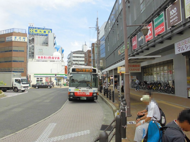 南海高野線三国ケ丘駅バスロータリー